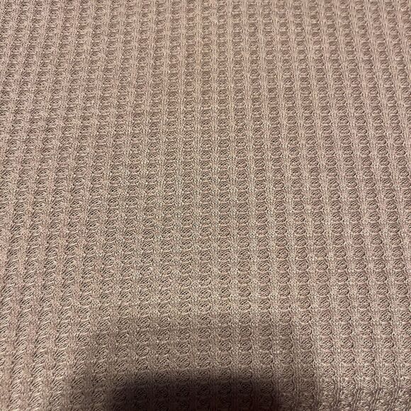 Dokotoo Waffel Knit Two Tone Henley Tunic Top Brown Tan Women's Size Medium NWT - Picture 10 of 15